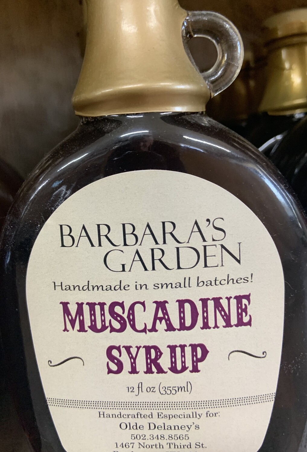 Barbara's Garden Muscadine Syrup 12 oz