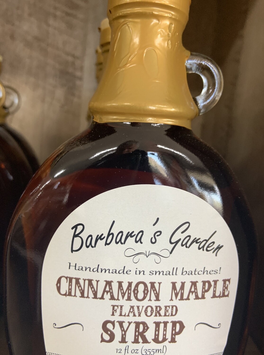 Barbara's Garden Cinnamon Maple Flavored Syrup 12 oz