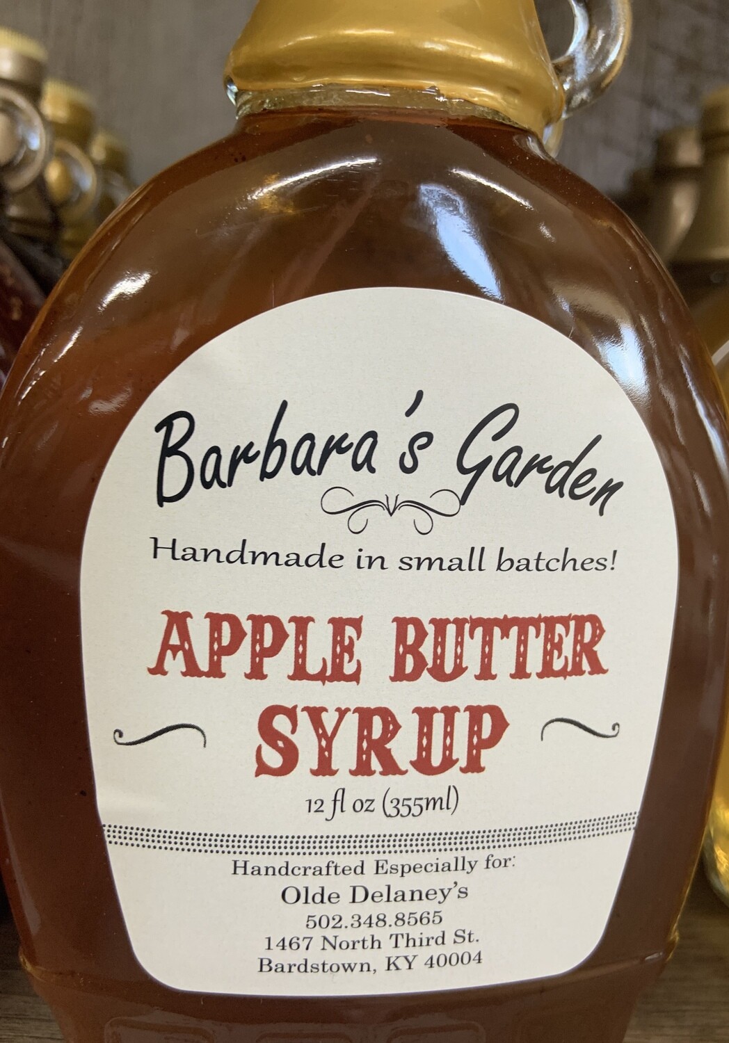 Barbara's Garden Apple Butter Syrup 12 oz
