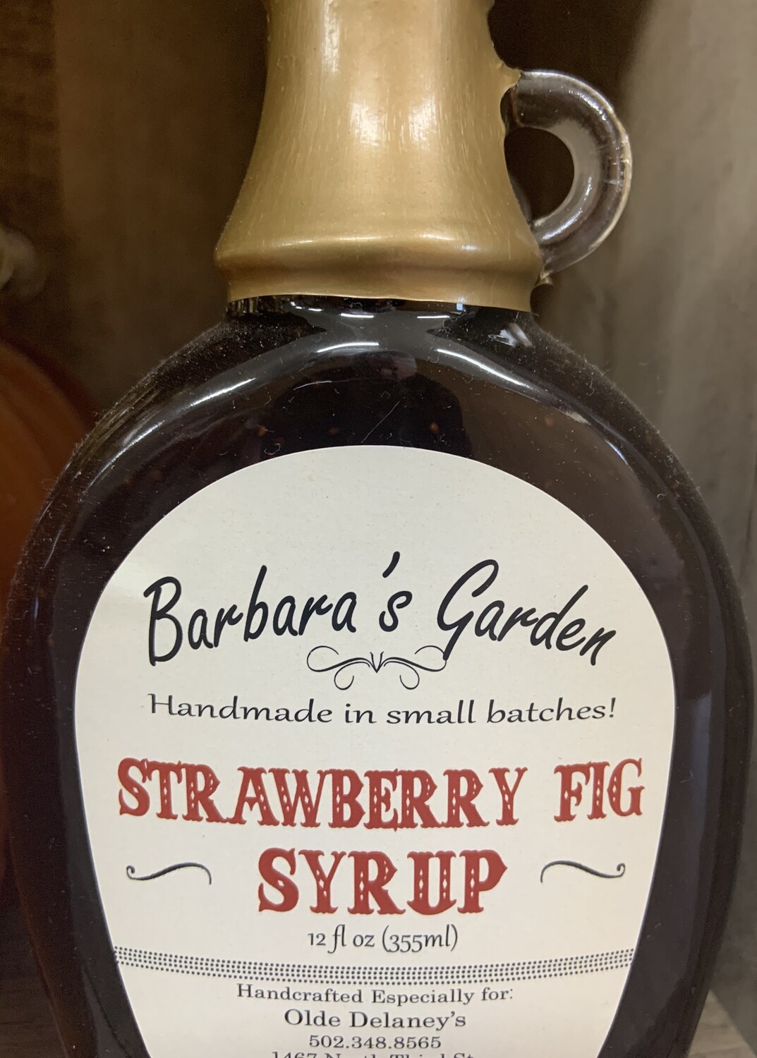 Barbara's Garden Strawberry Fig Syrup 12 oz