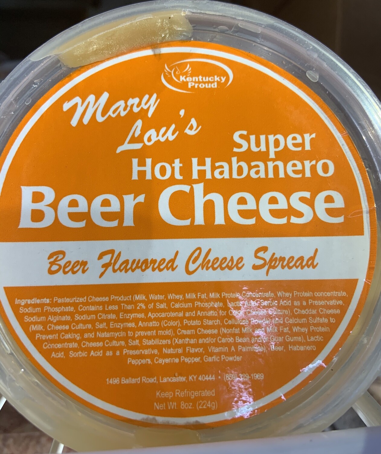 Mary Lou's Super Hot Habanero Beer Cheese 8oz