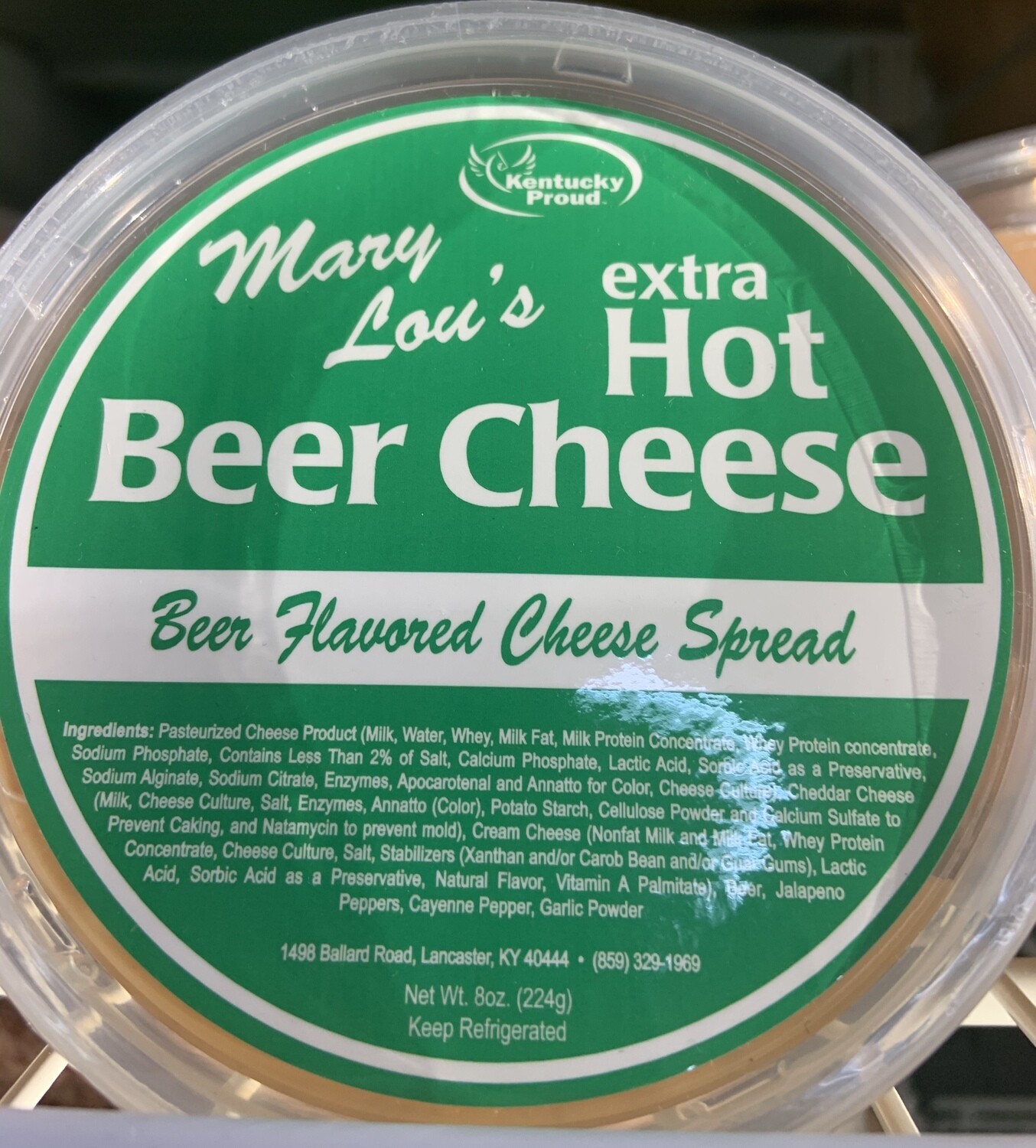 Mary Lou's Extra Hot Beer Cheese 8oz