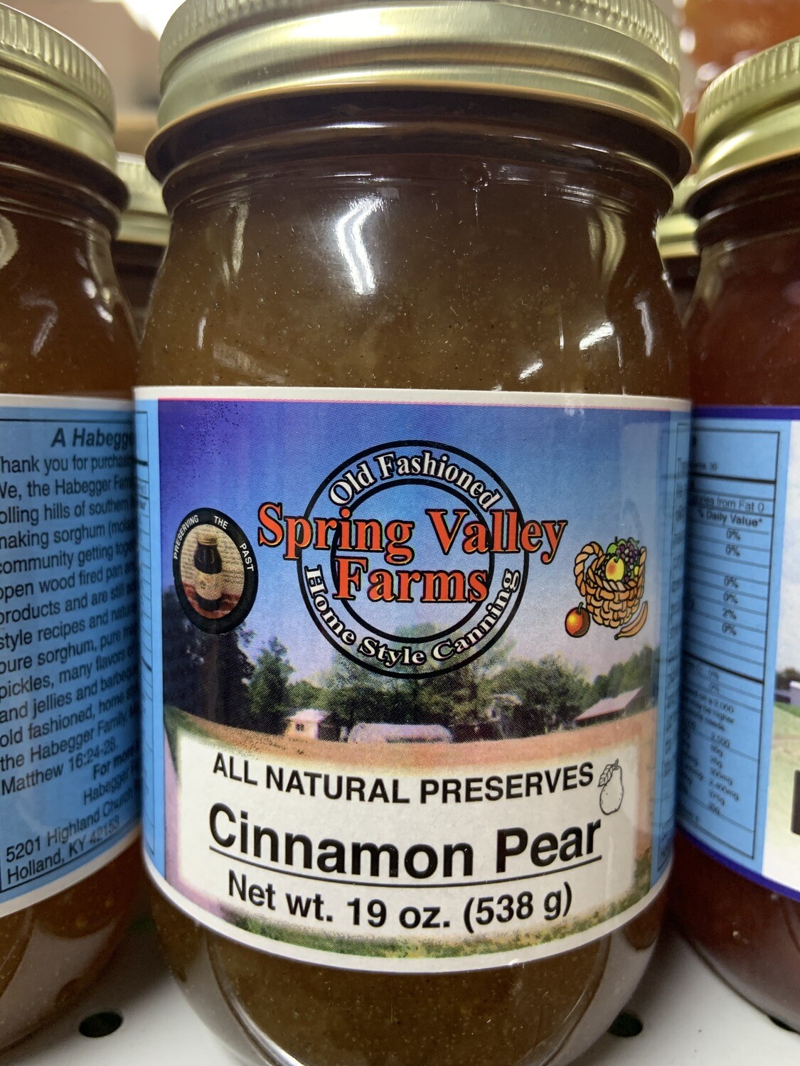 Spring Valley Cinnamon Pear Preserves 19oz