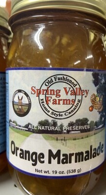 Spring Valley Farms Orange Marmalade Preserves 19oz
