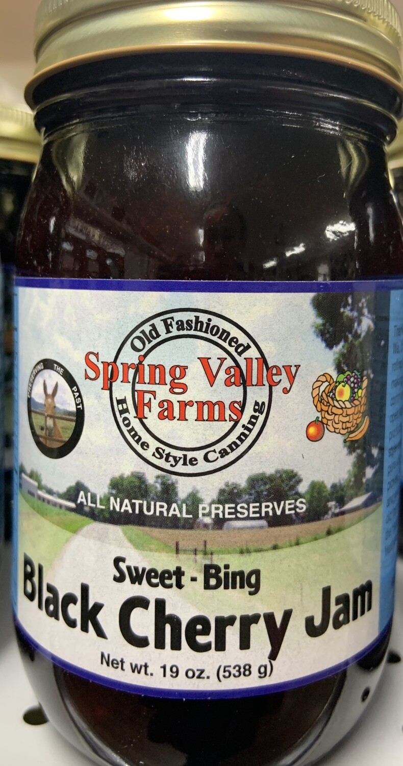 Spring Valley Farms Black Cherry Jam 19oz