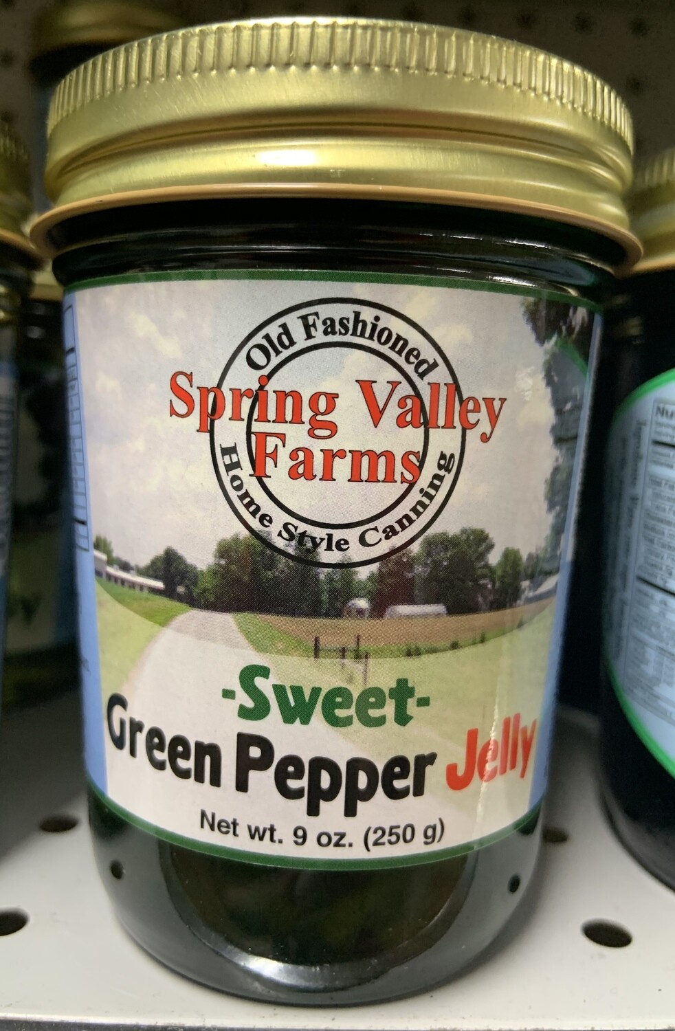 Spring Valley Farms Sweet Green Pepper Jelly 9oz