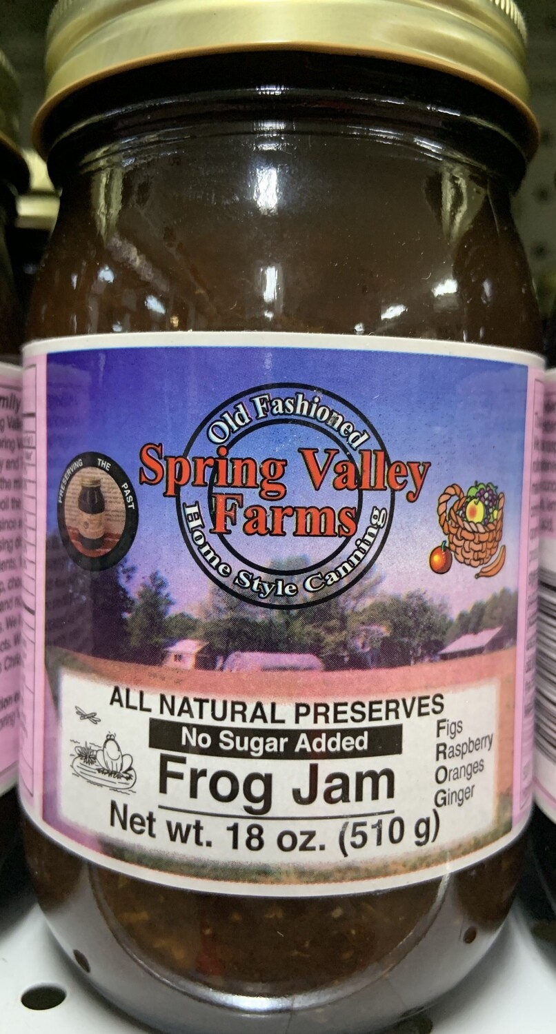 Spring Valley Farms No Sugar Added Fruit Juice Sweetened Frog Jam 19oz