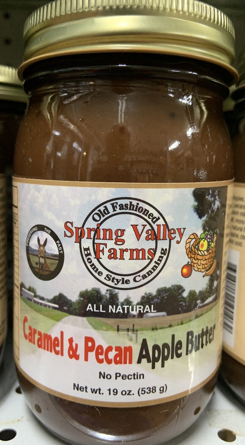 Spring Valley Farms Caramel & Pecan Apple Butter 19oz