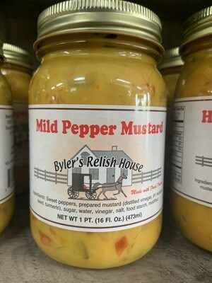 Byler Relish House Mild Pepper Mustard 16oz
