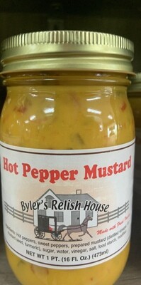 Byler Relish House Hot Pepper Mustard 16oz