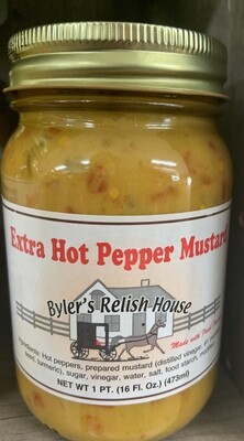 Byler Relish HouseExtra Hot Pepper Mustard 16oz