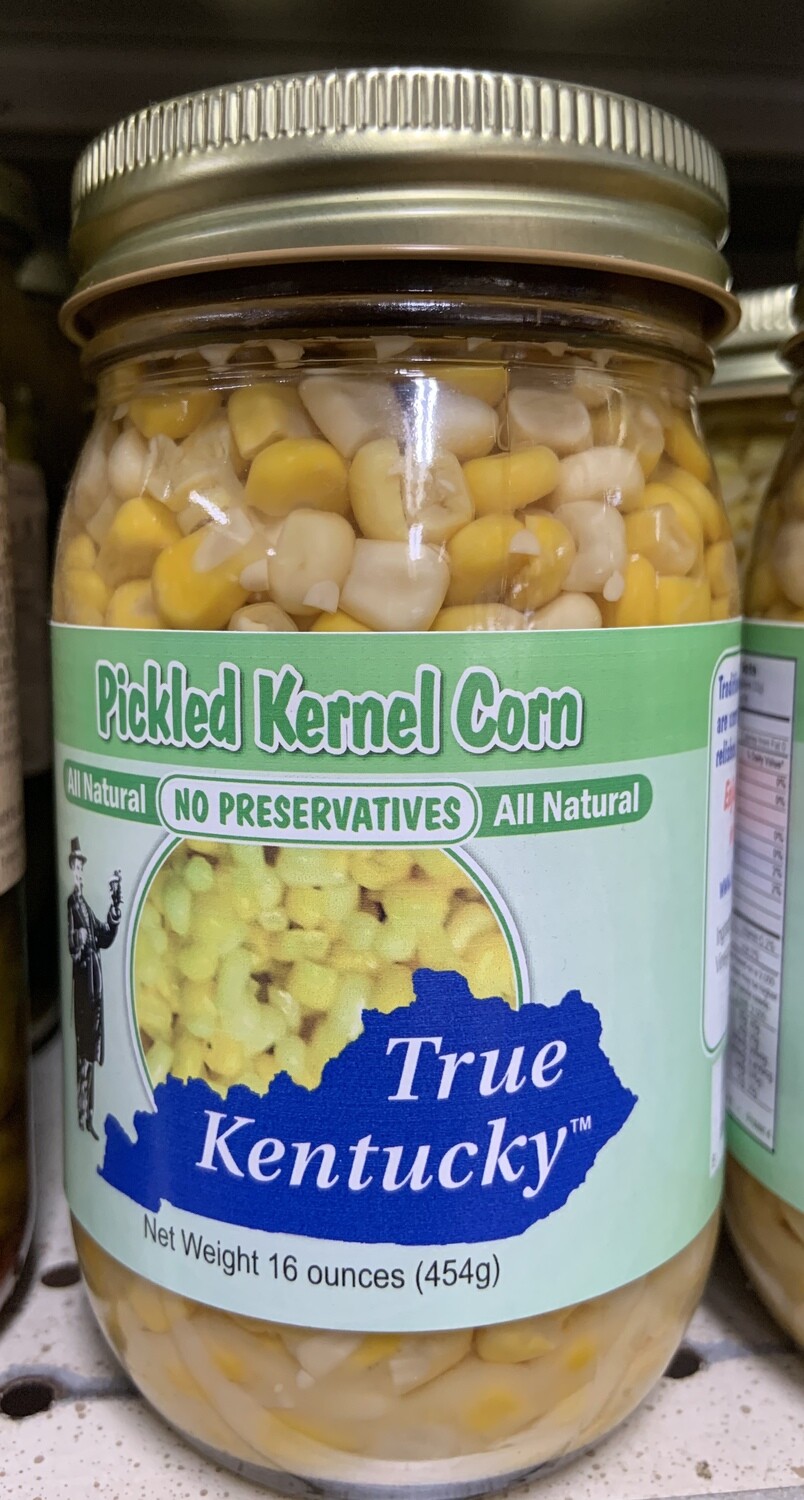 True Kentucky Pickled Kernel Corn 16 oz