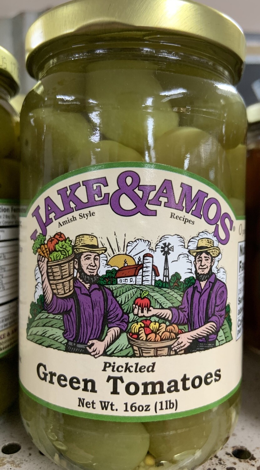 Jake & Amos Pickled Green Tomatoes 16oz
