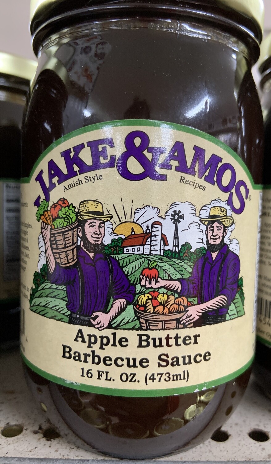 Jake & Amos Apple Butter BBQ Sauce 16oz