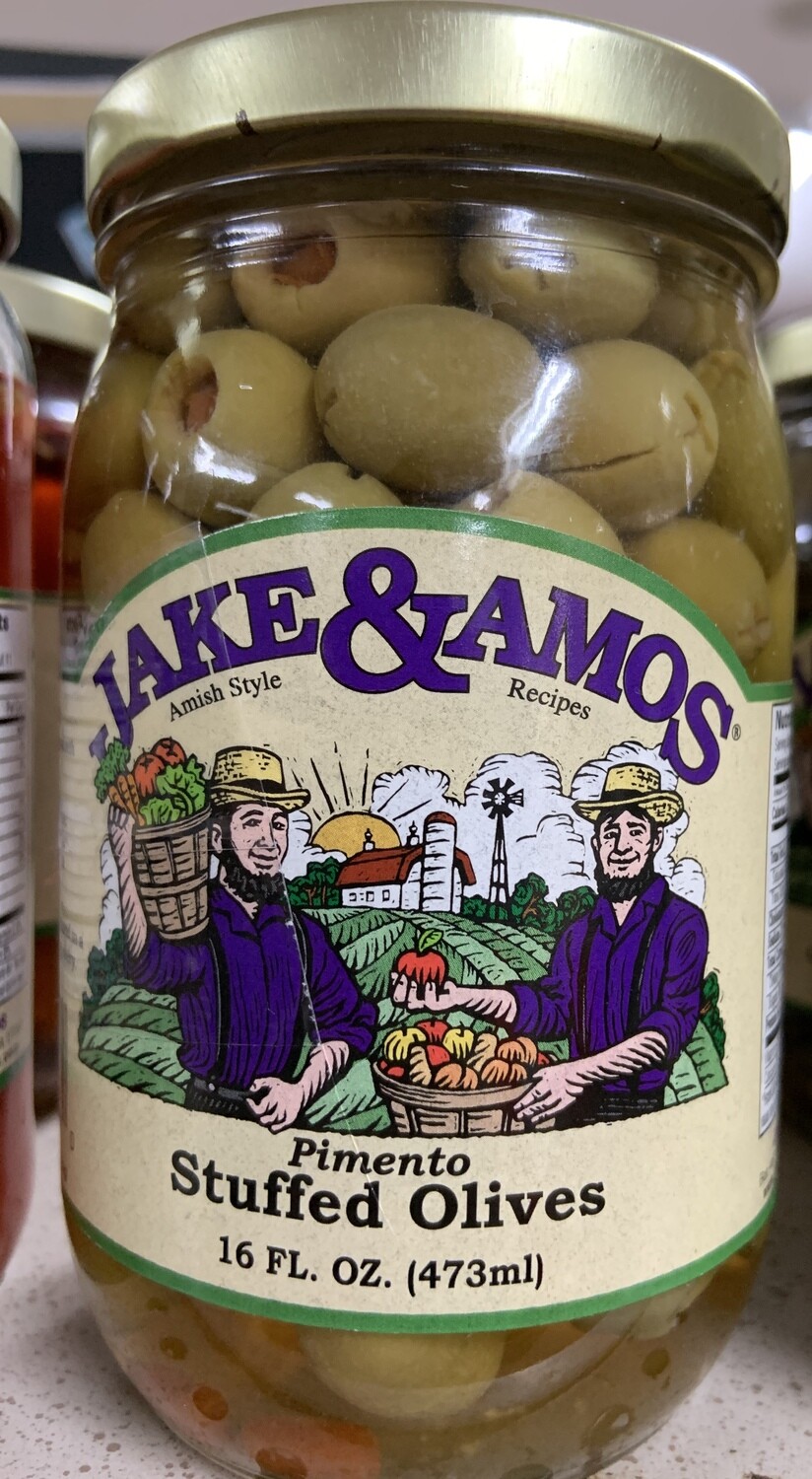 Jake & Amos Pimento Stuffed Olives 16 oz
