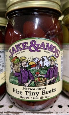 Jake &amp; Amos Pickled Sweet Fire Tiny Beets