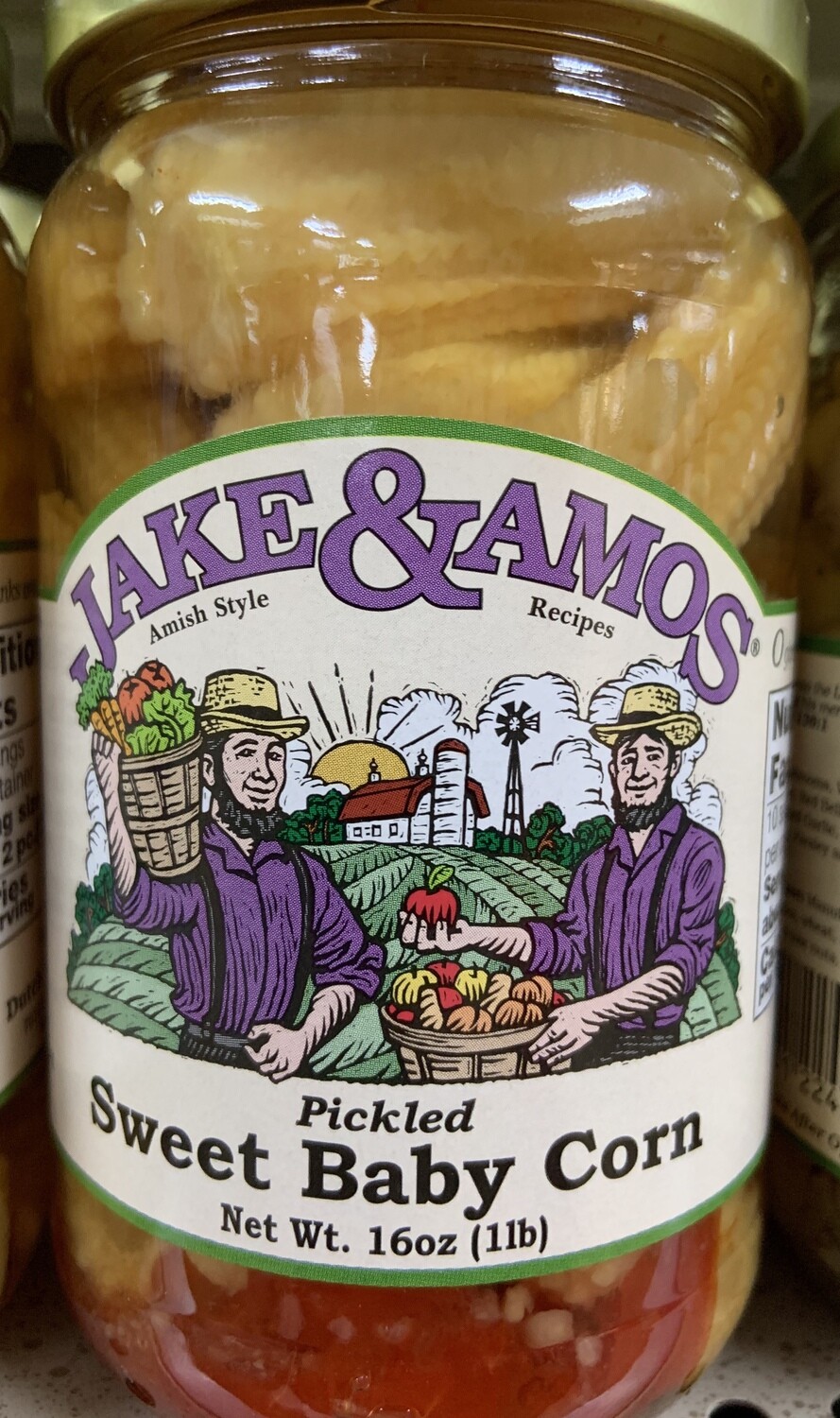 Jake &amp; Amos Sweet Baby Corn 16 oz