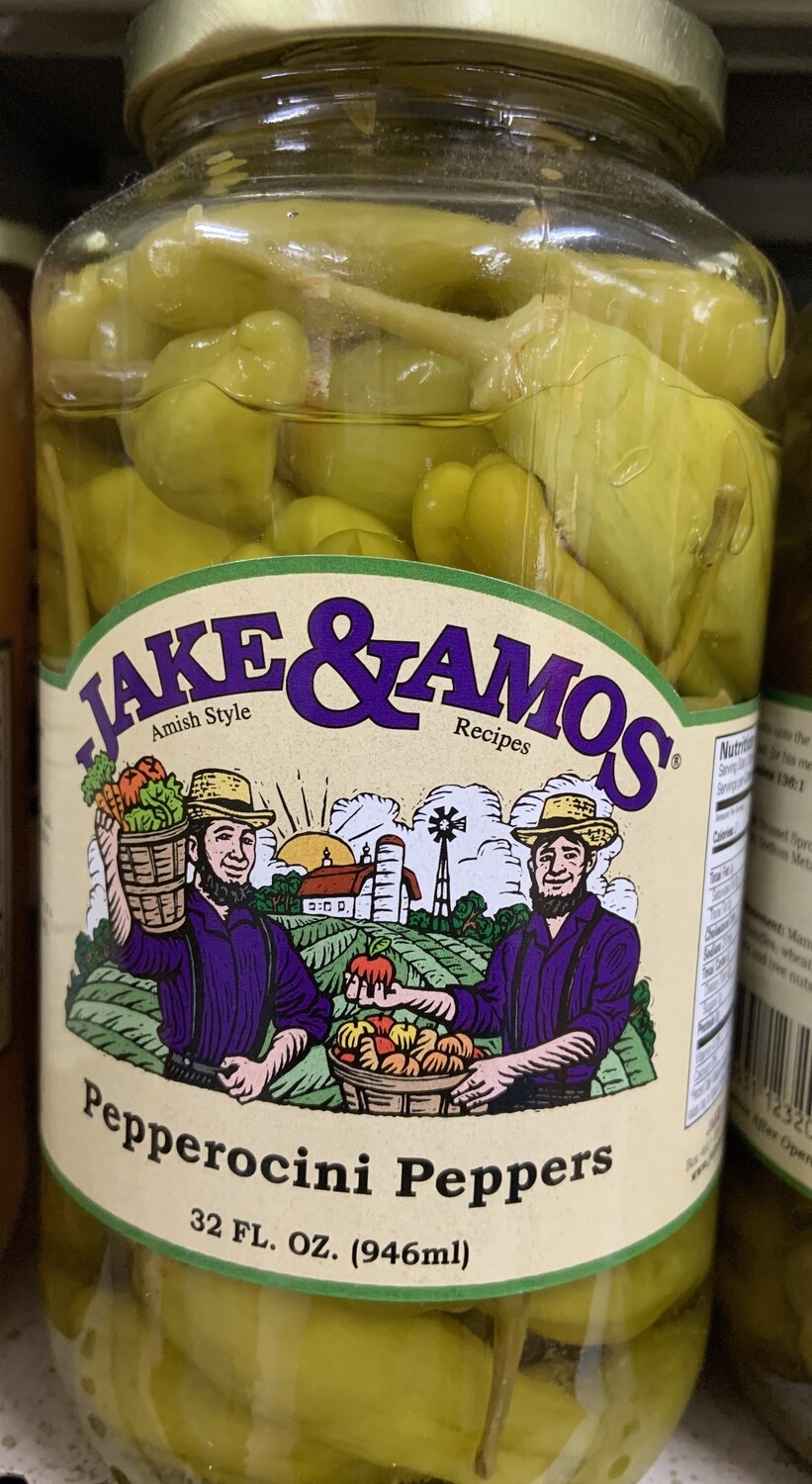 Jake & Amos Pepperocini Peppers 32 oz