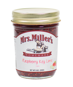 Mrs Miller's Raspberry-Key Lime Jam 9 oz