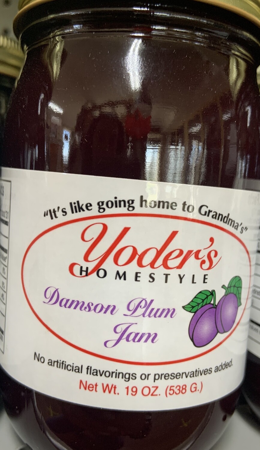 Yoder&#39;s Damson Plum Jam 19 oz