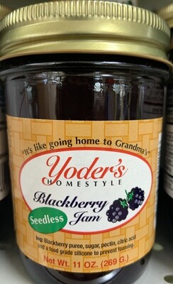 Yoder's Seedless Blackberry Jam 11 oz
