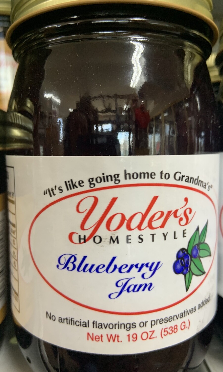 Yoder's Blueberry Jam 19 oz
