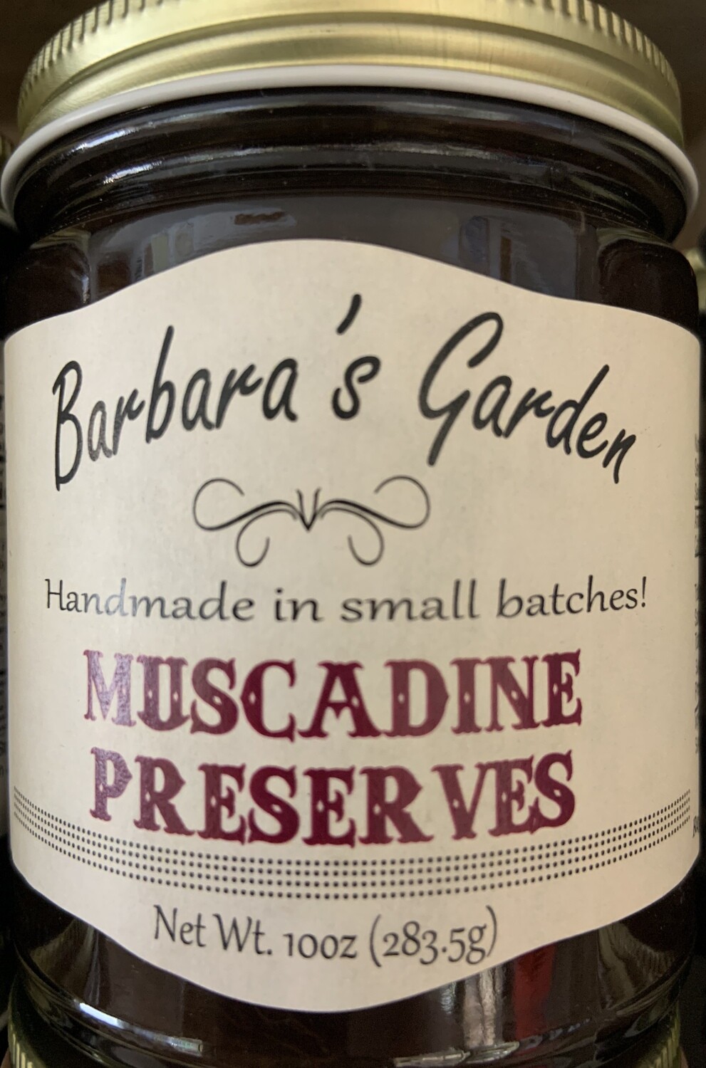 Barbara&#39;s Garden Muscadine Preserves 10 oz