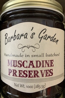 Barbara's Garden Muscadine Preserves 10 oz
