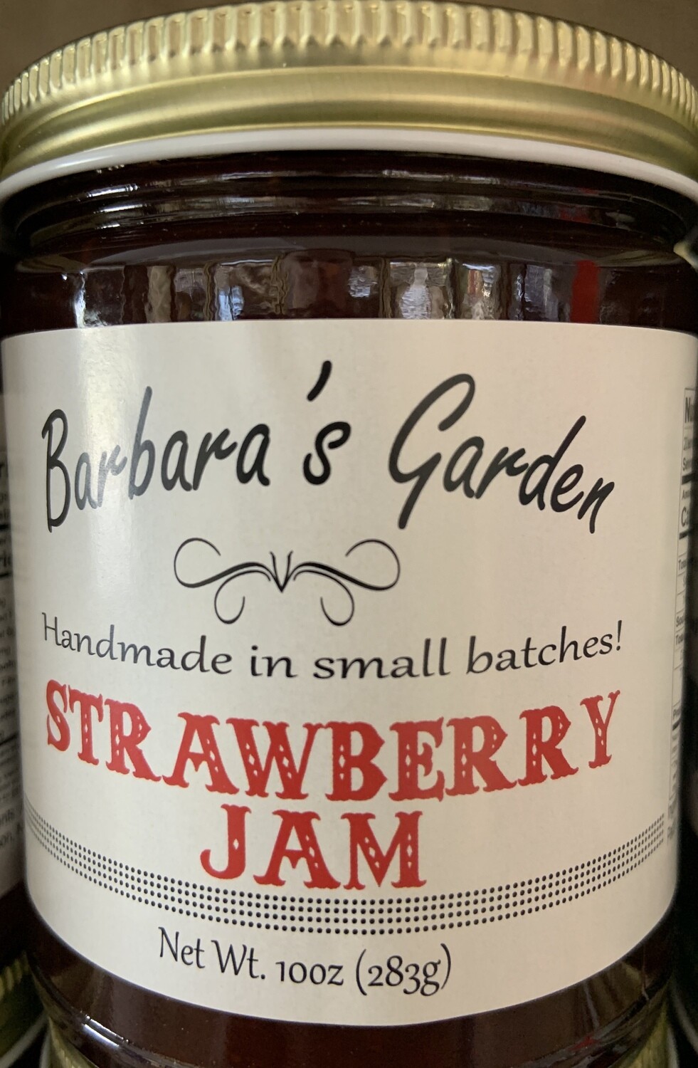 Barbara&#39;s Garden  Strawberry Jam 10 oz