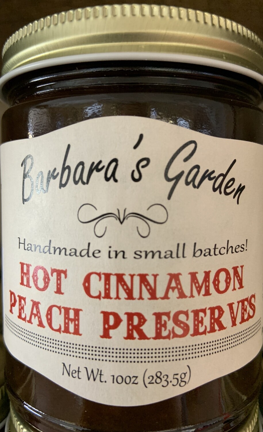 Barbara's Garden Hot Cinnamon Peach Preserves 10 oz