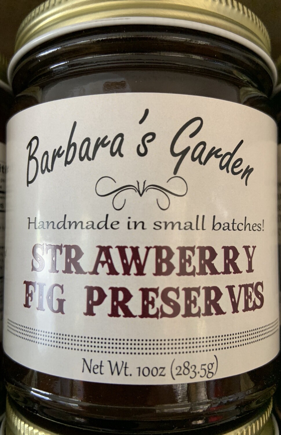 Barbara's Garden Strawberry Fig Preserves 10 oz