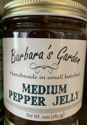 Barbara's Garden Medium Pepper Jelly 10 oz