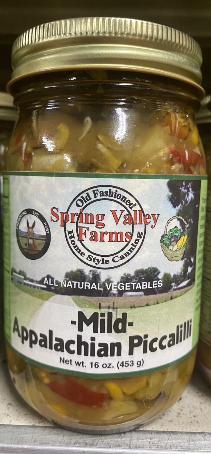 Spring Valley Farms Mild Appalachian Piccalilli 16 oz