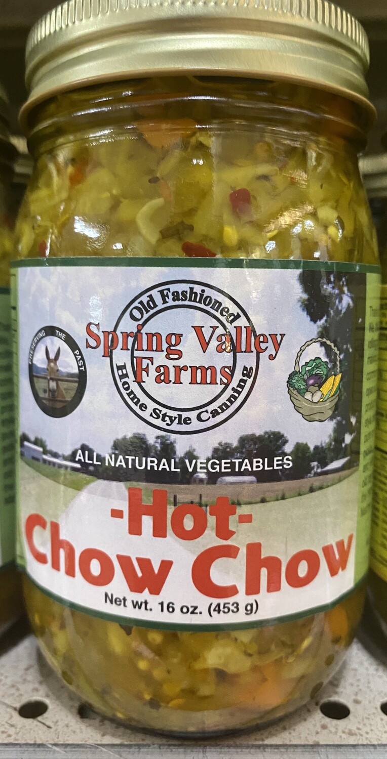 Spring Valley Farms Hot Chow Chow 16 oz