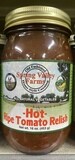 Spring Valley Farms Hot Ripe Tomato Relish 16 oz