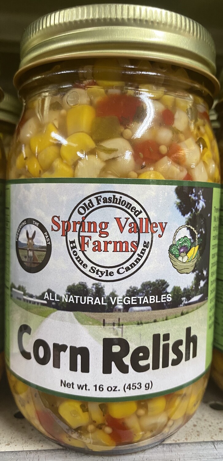 Spring Valley Farms Corn Relish 16 oz