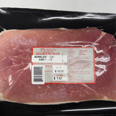 Penn&#39;s Boneless Center and End Cut Country Ham 12 oz
