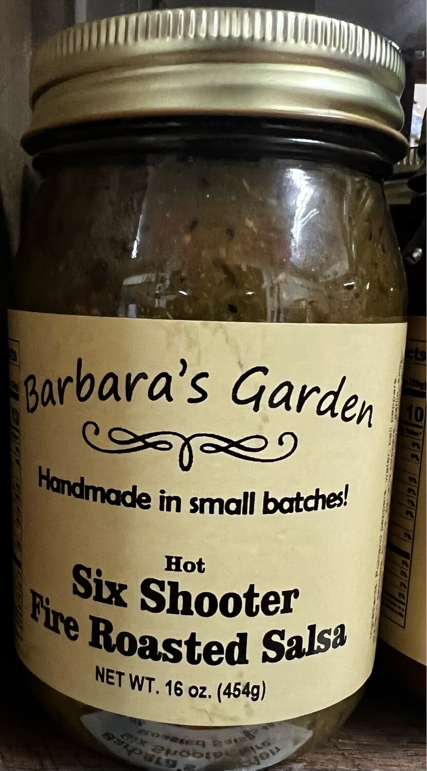 Barbara&#39;s Garden Six Shooter Fire Roasted Salsa 16oz