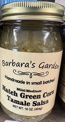 Barbara&#39;s Garden Hatch Green Corn Tamale Salsa 16oz