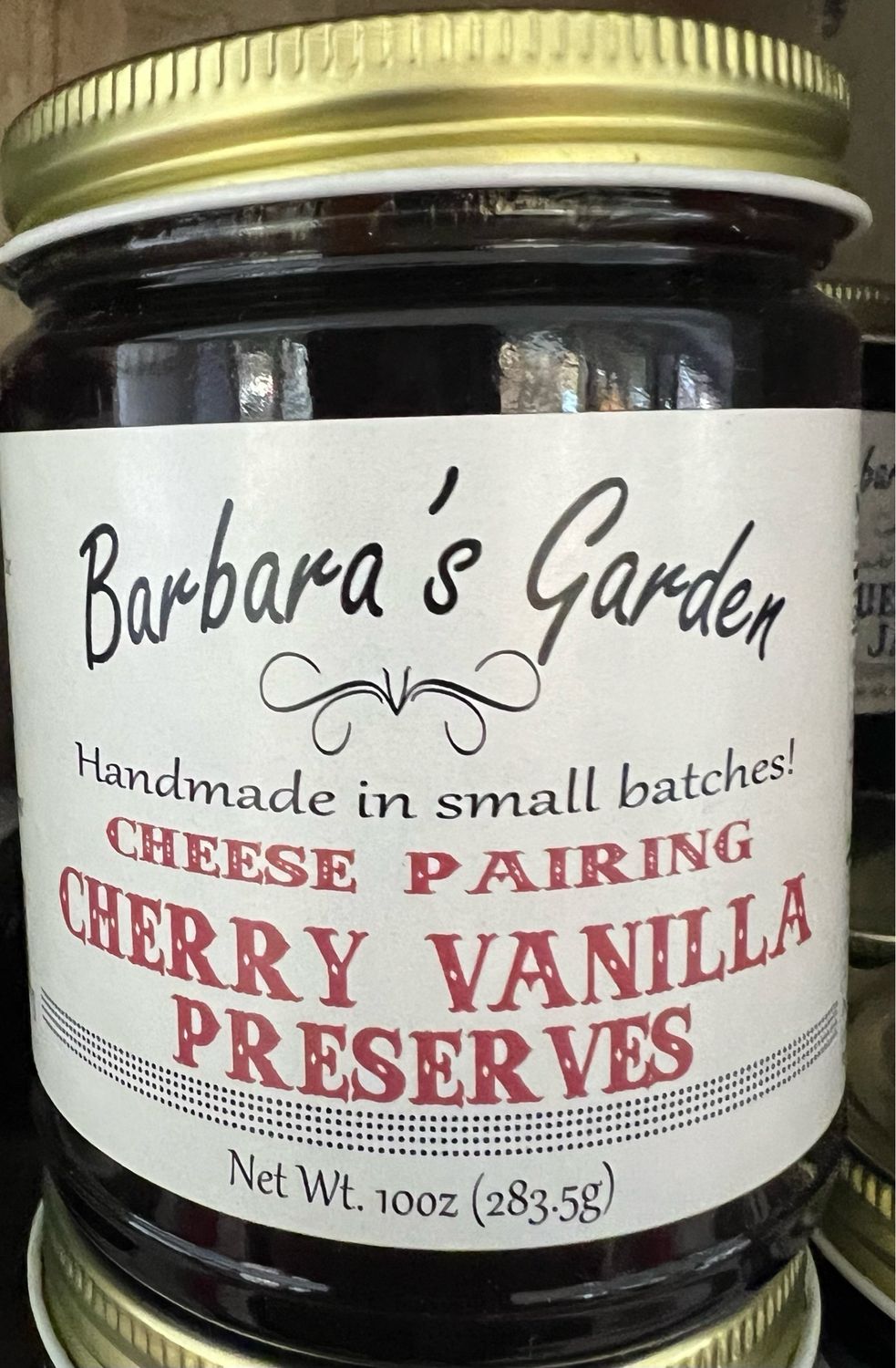 Barbara&#39;s Garden &quot;Cheese Pairing&quot; Cherry Vanilla Preserves