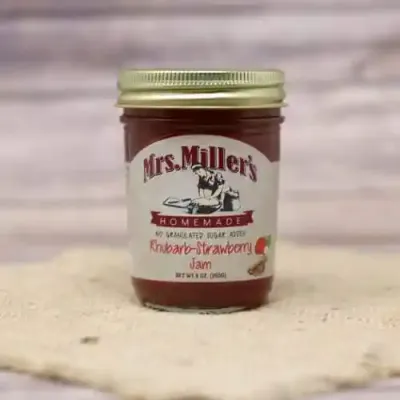 Mrs Miller Rhubard Strawberry Jam 9 oz