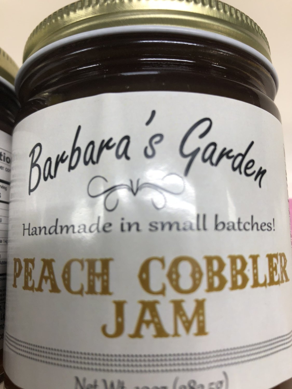Barbara's Garden Peach Cobbler Jam