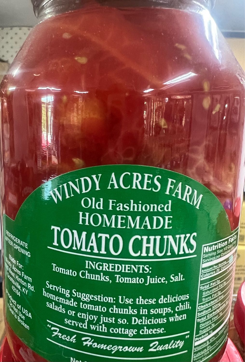 Windy Acres Tomato Chunks