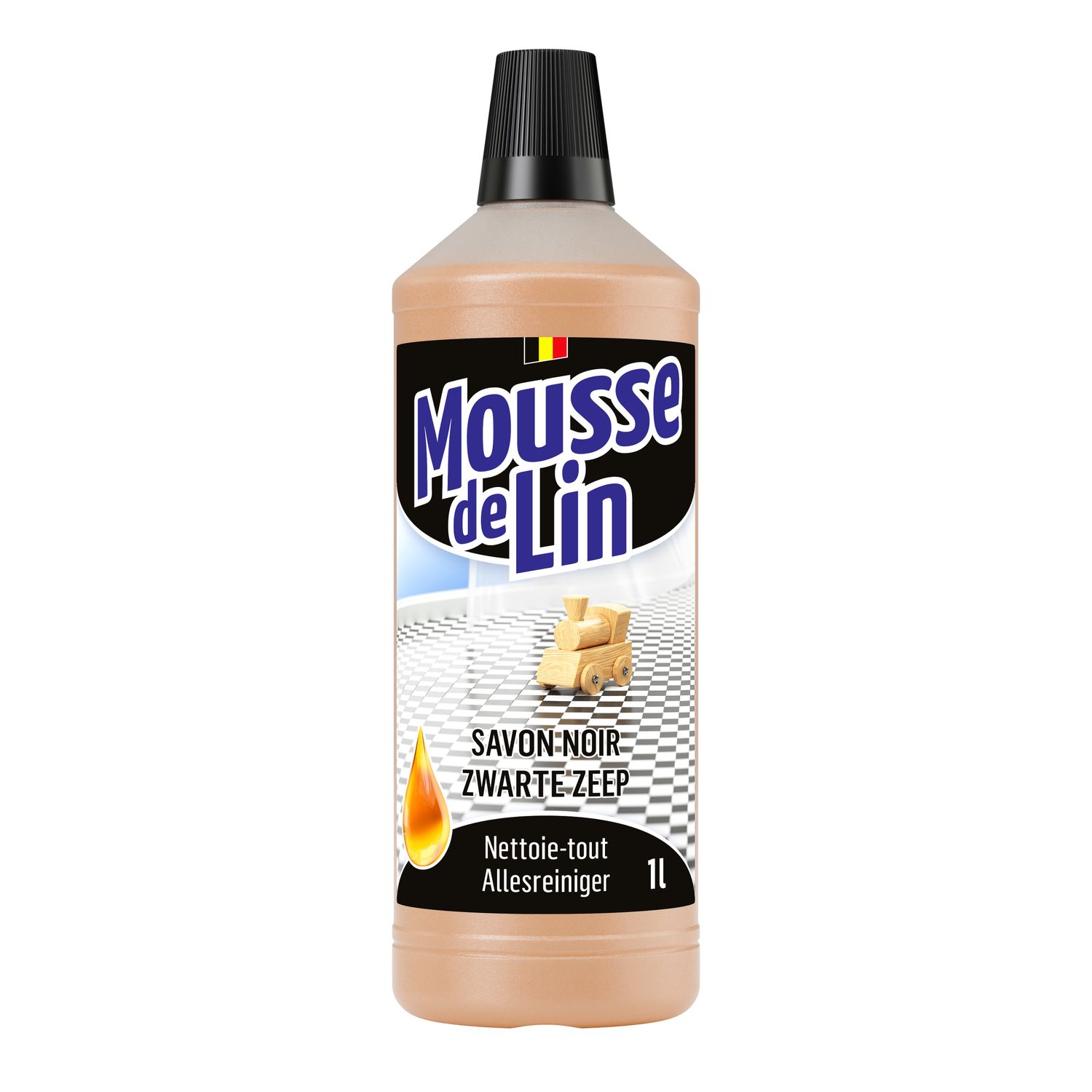 MOUSSE DE LIN Savon noir - Flacon 1 l