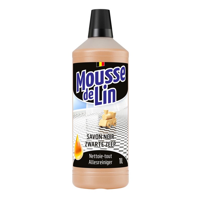 MOUSSE DE LIN Savon noir - Flacon 1 l