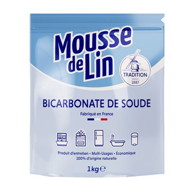 MOUSSE DE LIN TRADITION Bicarbonate de soude - Doypack zippé 1kg