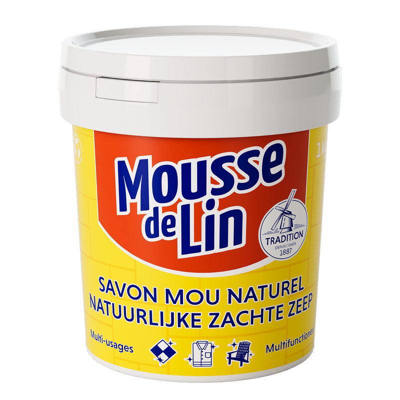 MOUSSE DE LIN Savon mou naturel - Pot 1kg