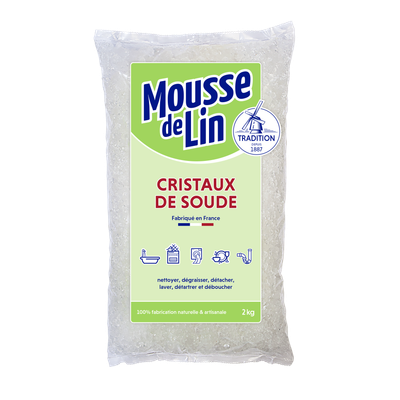 MOUSSE DE LIN TRADITION Cristaux de soude - Sachet 2kg