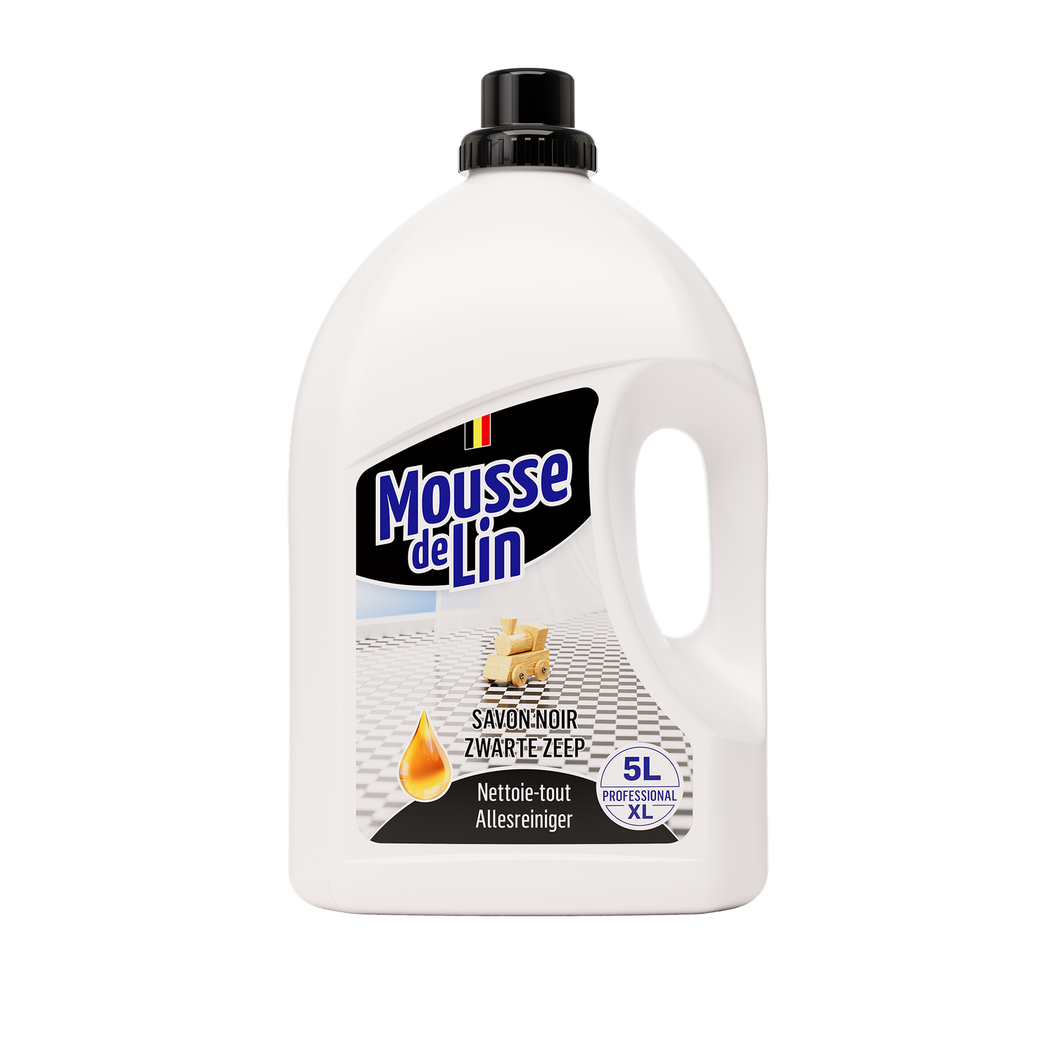 MOUSSE DE LIN Savon noir - Format économique 5 l