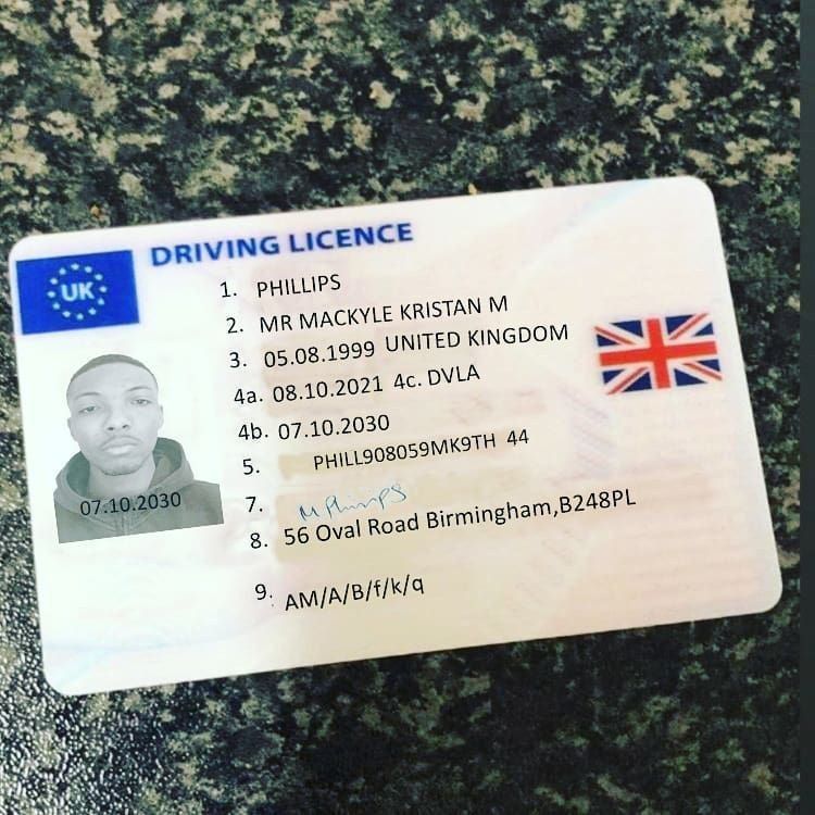 Buy UK drivers liscense